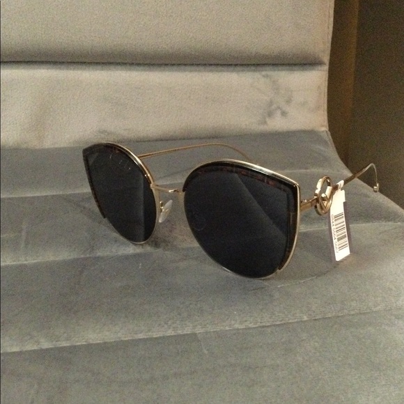 FENDI 58mm Metal Butterfly Sunglasses - Picture 7 of 10